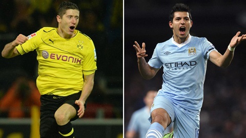 Số 9 cho Barca: Aguero hay Lewandowski?