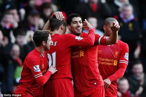 Linh hồn Luis Suarez đưa Liverpool lên đỉnh