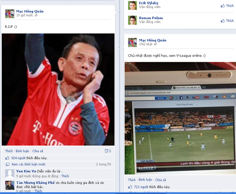 Tuyển thủ Việt kiều gây bão facebook vì NS Văn Hiệp