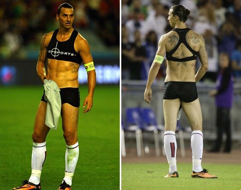 Zlatan Ibrahimovic ăn mặc biến thái