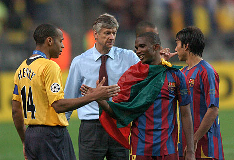 Etoo suýt biến thành pháo thủ vào năm 2000