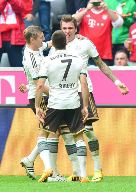 Mandzukic và Ribery lập công, Bayern Munich hạ gục Hannover