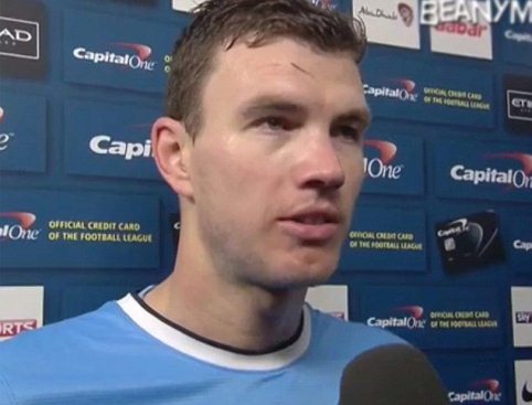 Man City thắng quá đậm, Dzeko quên cả tỷ số