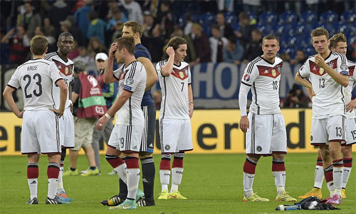 Qua ba trận đầu vòng loại Euro 2016, Đức mới chỉ có một chiến thắng, một trận hòa và một lần thất bạ
