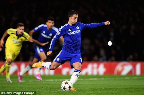 Eden Hazard, đạo diễn chính của màn hành xác Maribor trên sân Stamford Bridge