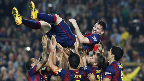 Lionel Messi chinh thuc thanh huyen thoai san ban moi cua La Liga hinh anh