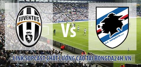 Link sopcast Juventus vs Sampdoria (18h30-1412) hinh anh