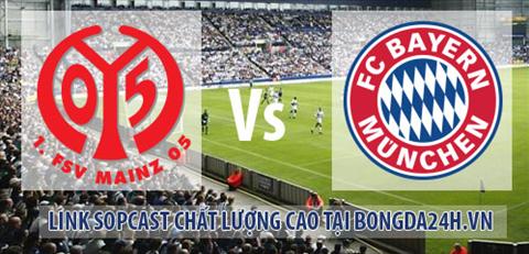 Link sopcast  Mainz 05 vs Bayern Munich (02h30 ngay 20122014) hinh anh