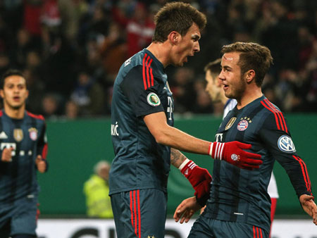 Cúp Quốc gia Đức: Bayern Munich tặng Hamburg “bàn tay nhỏ”