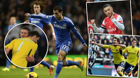 ĐHTB vòng 24 Premier League: Hazard và Ox-Chamberlain rực sáng