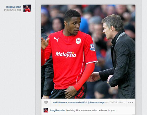 Zaha phân trần vụ xỏ xiên thầy David Moyes