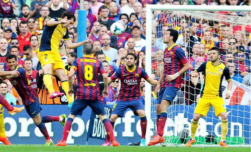 Atletico: Định đoạt Liga bằng cái đầu