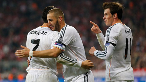 Khi Bale, Benzema và Cris Ronaldo không còn tỏa sáng, Real coi như mất điểm tựa trên hàng công