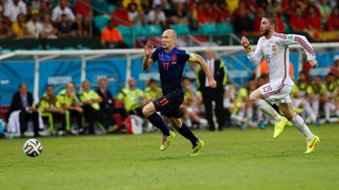 Arjen Robben - cầu thủ chạy nhanh nhất thế giới