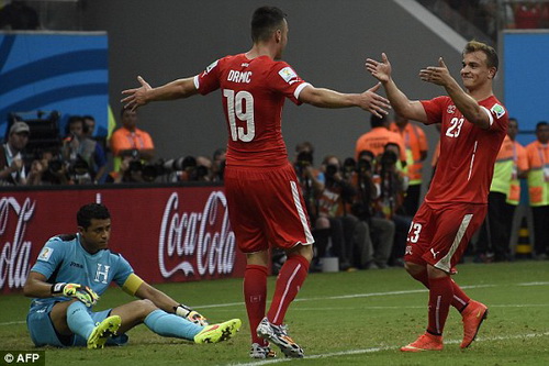 Thụy Sĩ 3-0 Honduras: Ngày Shaqiri đi vào lịch sử