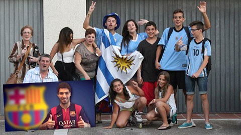 Fan Barca hân hoan chào đón Luis Suarez