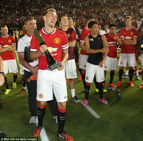 15 bức ảnh ấn tượng về trận đại thắng của Man Utd trên đất Mỹ