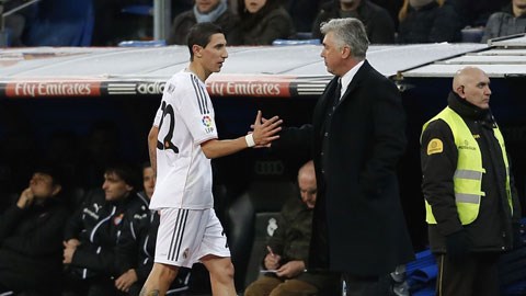 Carlo Ancelotti quyết giữ sao sáng Di Maria bằng mọi giá
