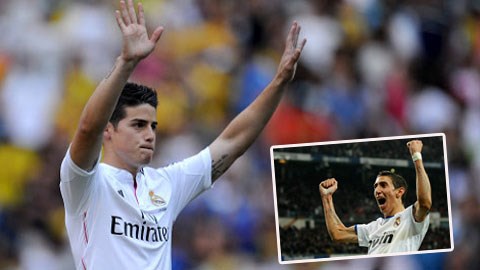 Di Maria sẽ là rào cản cực lớn cho James Rodriguez tại Real?
