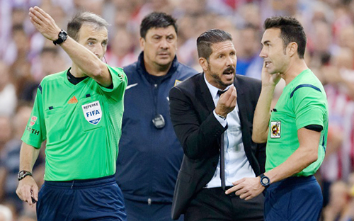 HLV Diego Simeone có nguy cơ bị cấm chỉ đạo 7 trận