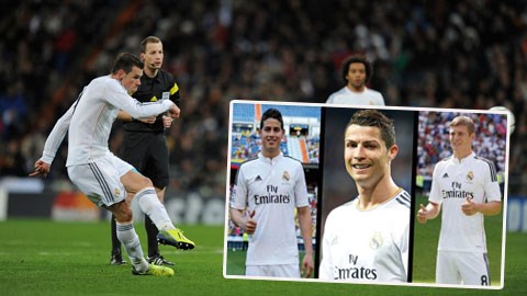 Real Madrid sở hữu bốn cỗ đại pháo tầm xa