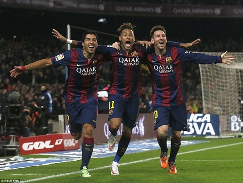 Barca vs Atletico cho tam tau Messi Neymar Suarez toa sang hinh anh