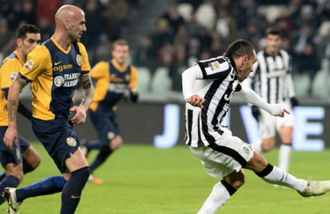 Video ban thang Juventus 4-0 Hellas Verona (Vong 19 Serie A 2014-2015) hinh anh