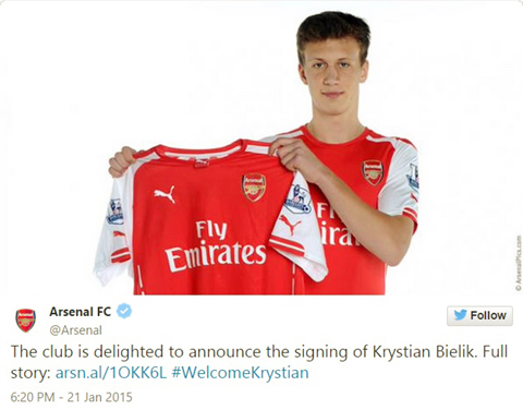 CHÍNH THỨC: Arsenal có tân binh đầu tiên