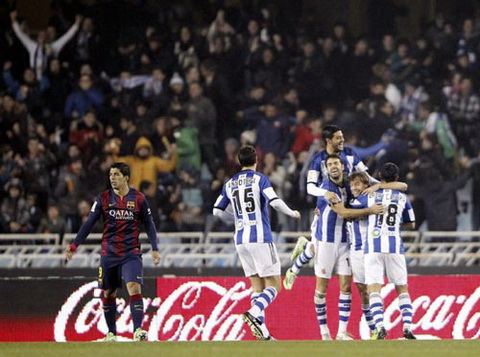 Video ban thang Sociedad 1-0 Barcelona (Vong 17 La Liga) hinh anh