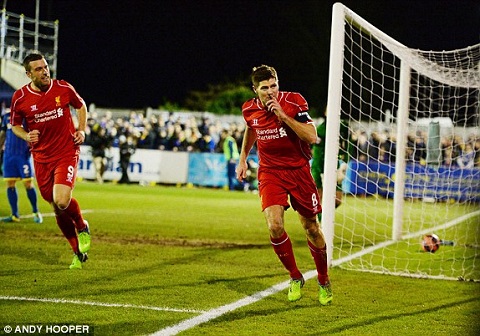 Gerrard se vo dich FA Cup truoc khi roi Liverpool hinh anh