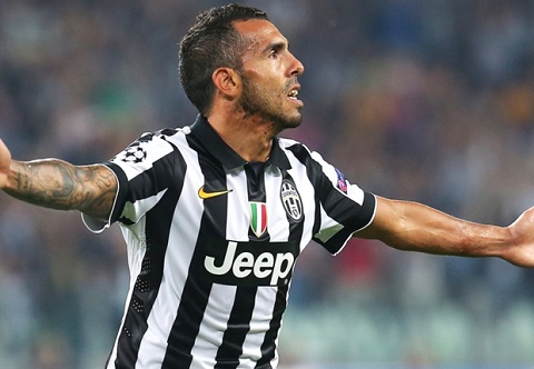 Tevez duoc ky vong toa sang trong tran Juventus vs Inter Milan hinh anh