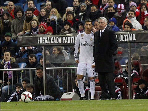 Muốn có Ronaldo M.U phải mời Ancelotti thay Van Gaal
