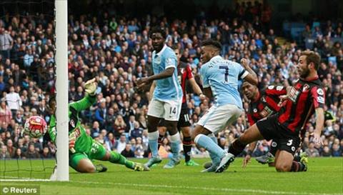 Video clip ban thang Manchester City 5-1 Bournemouth (Vong 9 Premier League 201516) hinh anh