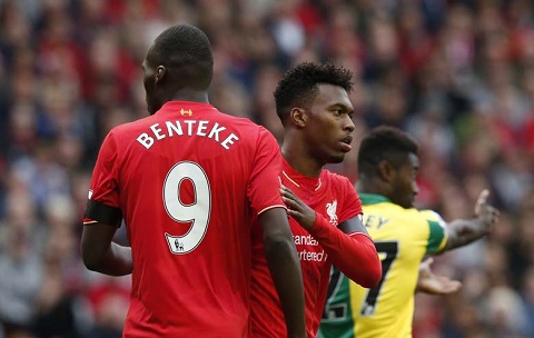 HLV Jurgen Klopp không muốn để Benteke và Sturridge đá cùng nhau