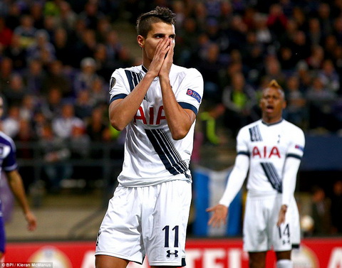 Anderlecht 2-1 Tottenham: Gà trống cay đắng rời Bỉ
