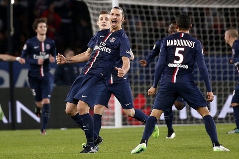 Lập cú đúp, Ibrahimovic đi vào lịch sử PSG