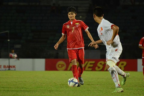 Video clip ban thang U19 Myanmar 0-1 U19 Viet Nam (Vong loai U19 chau A) hinh anh