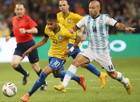 Thieu vang Messi, tran Argentina vs Brazil se la san khau cua Neymar