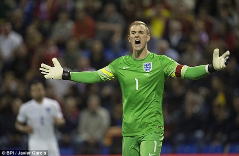 Vị trí của Joe Hart tại ĐT Anh được xác định
