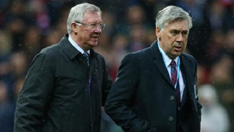 Được Sir Alex hậu thuẫn, Ancelotti sẽ dẫn dắt M.U
