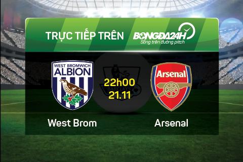 West Brom 2-1 Arsenal (Kết thúc): Dứt điểm tồi, "Pháo thủ" chết tức tưởi