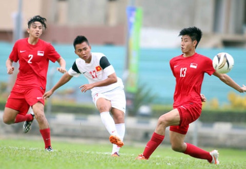 15h30 TRUC TIEP U21 Viet Nam vs U21 Singapore Giai U21 Quoc te Bao Thanh Nien 2015 hinh anh