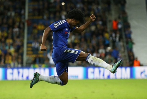 Willian đá “số 10”: Quyết định hợp lý của Hiddink