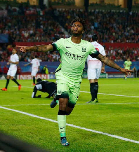 Sevilla 1-3 Man City Sterling di vao lich su Man City hinh anh