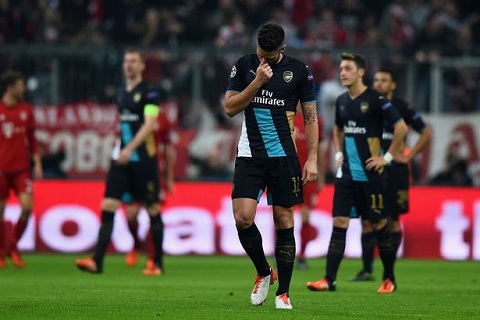 Dư âm trận Bayern 5-1 Arsenal: Bệnh cũ tái phát