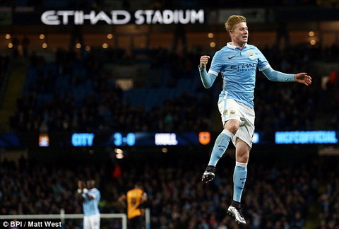 De Bruyne ngang đẳng cấp với Luis Suarez