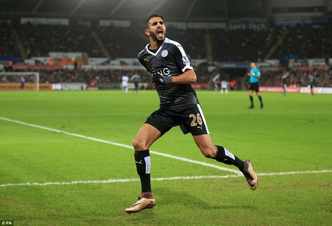 Riyad Mahrez len tieng ve co hoi vo dich Premier League 201516 cua Leicester hinh anh