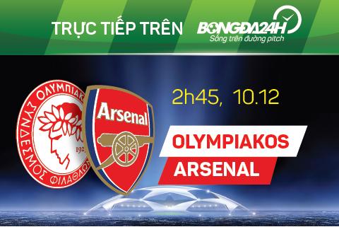 Olympiakos 0-3 Arsenal (Kết thúc): Chân gỗ Giroud thăng hoa, Pháo thủ bay qua vòng bảng ngoạn mục