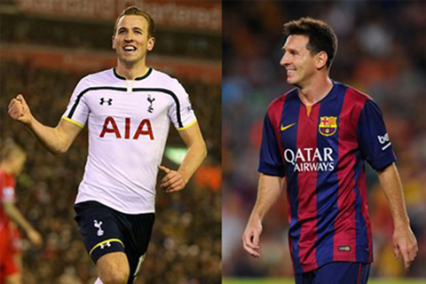 Thống kê: Harry Kane sánh ngang với Lionel Messi