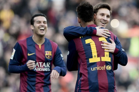 Barcelona 5-0 Levante Hattrick cua Messi va sieu pham cua Suarez hinh anh